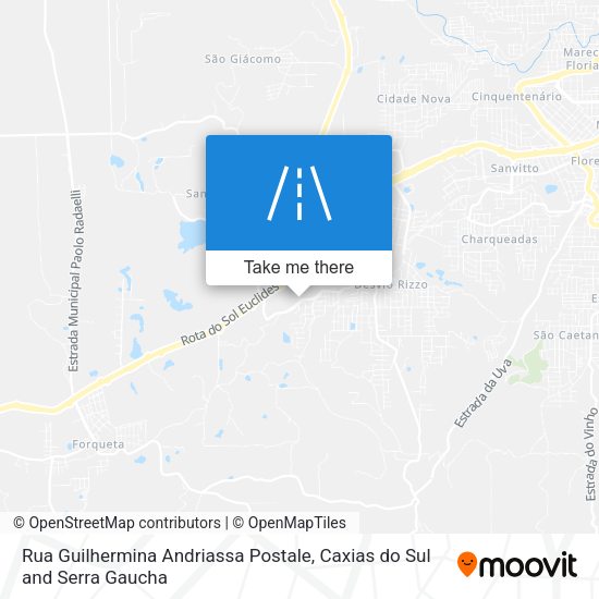 Rua Guilhermina Andriassa Postale map
