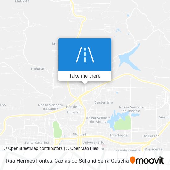 Rua Hermes Fontes map