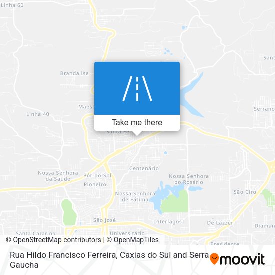 Rua Hildo Francisco Ferreira map
