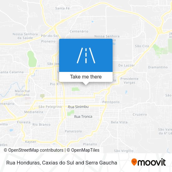 Rua Honduras map
