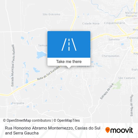 Rua Honorino Abramo Montemezzo map