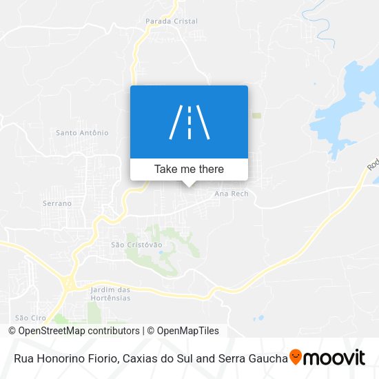 Rua Honorino Fiorio map