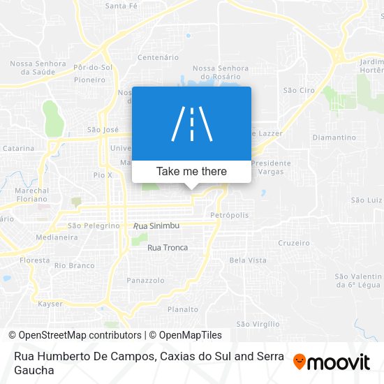 Rua Humberto De Campos map