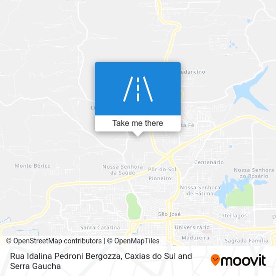 Rua Idalina Pedroni Bergozza map