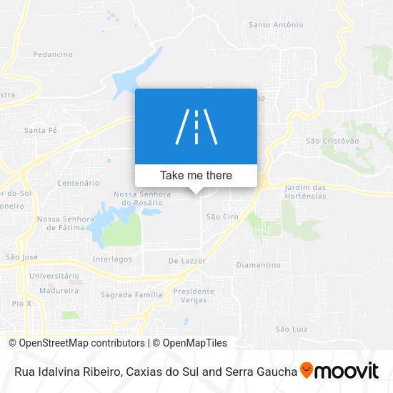 Rua Idalvina Ribeiro map