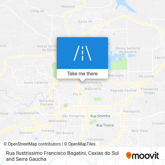 Rua Ilustríssimo Francisco Bagatini map