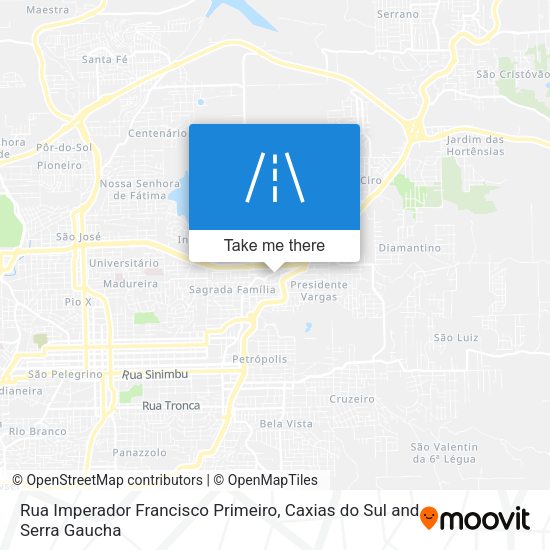 Rua Imperador Francisco Primeiro map
