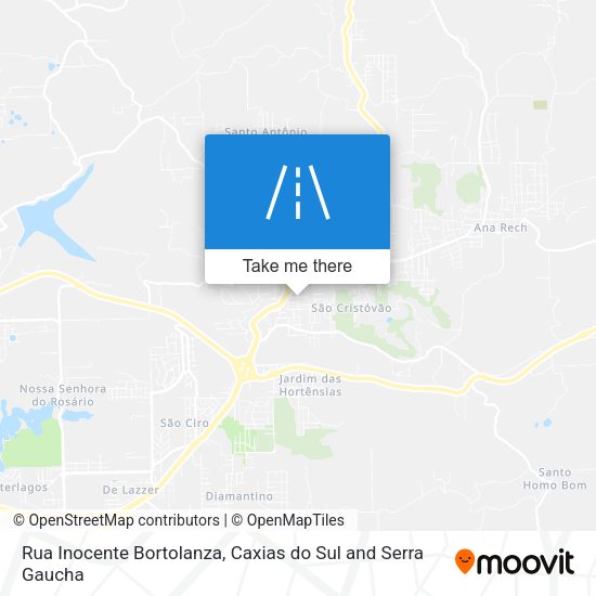 Rua Inocente Bortolanza map