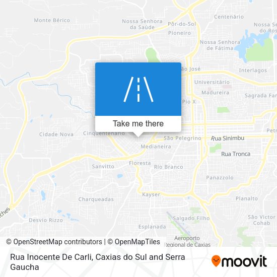 Rua Inocente De Carli map