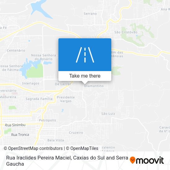Rua Iraclides Pereira Maciel map