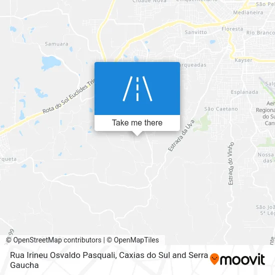Rua Irineu Osvaldo Pasquali map