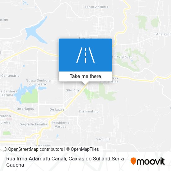Rua Irma Adamatti Canali map