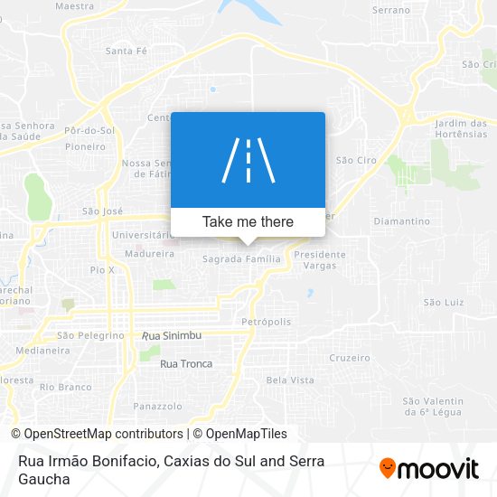 Rua Irmão Bonifacio map