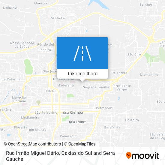 Rua Irmão Miguel Dário map