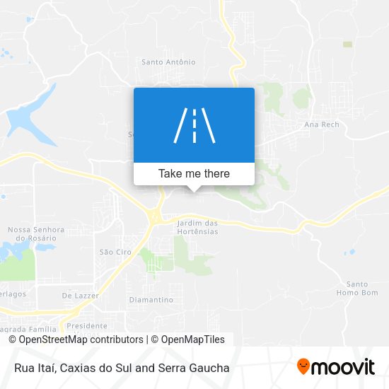 Rua Itaí map