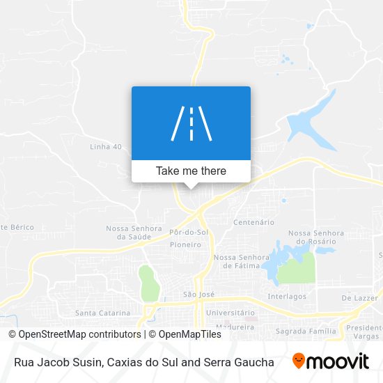 Rua Jacob Susin map