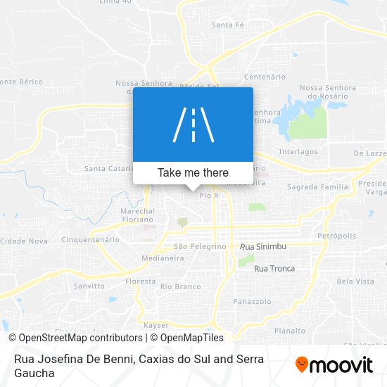 Rua Josefina De Benni map