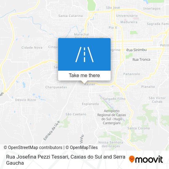 Rua Josefina Pezzi Tessari map