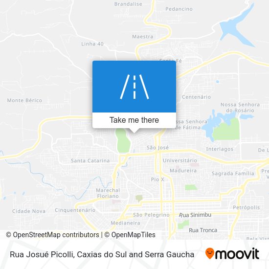 Rua Josué Picolli map