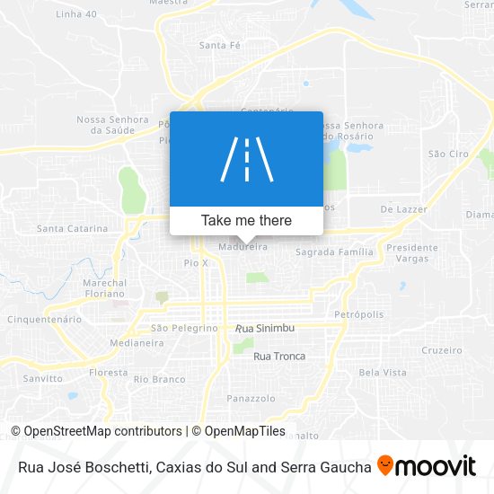 Rua José Boschetti map