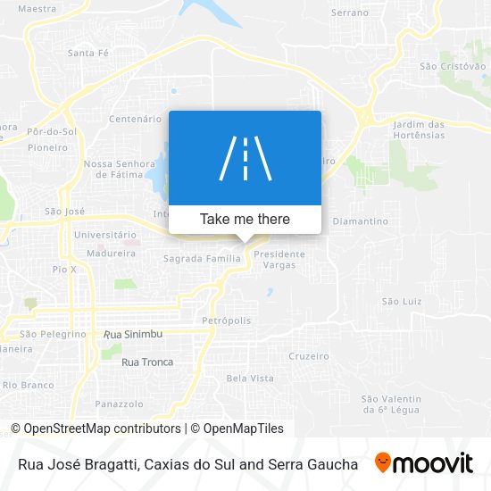 Rua José Bragatti map