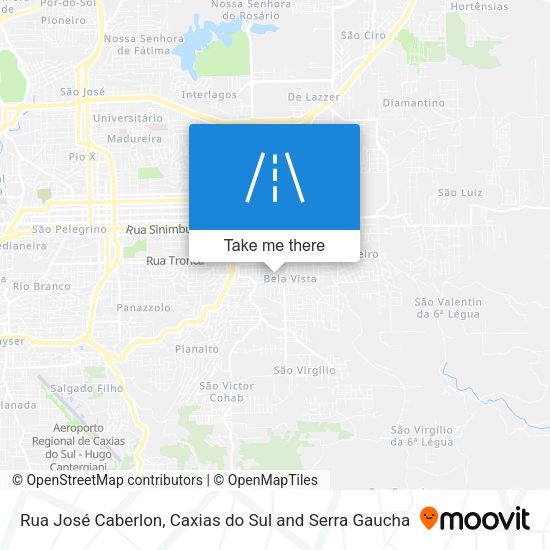 Rua José Caberlon map