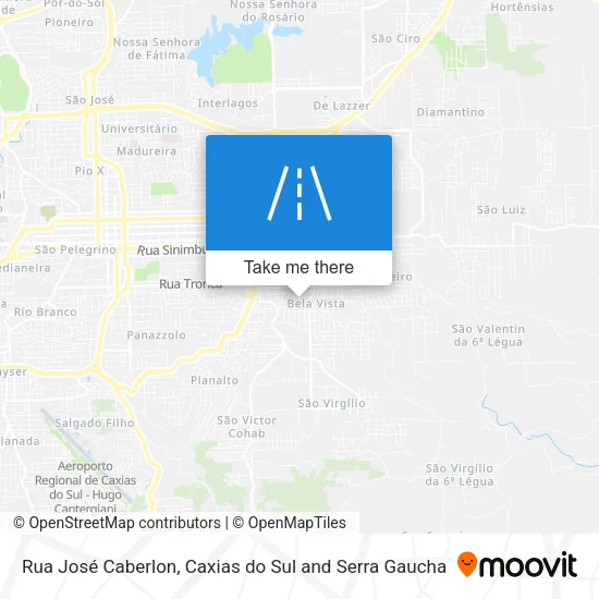 Rua José Caberlon map