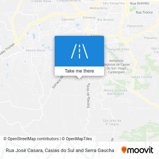 Rua José Casara map