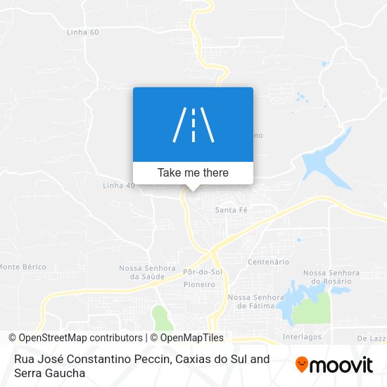 Rua José Constantino Peccin map