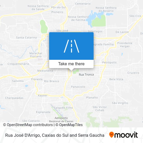 Rua José D'Arrigo map