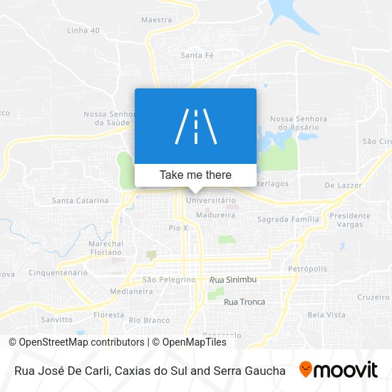 Rua José De Carli map