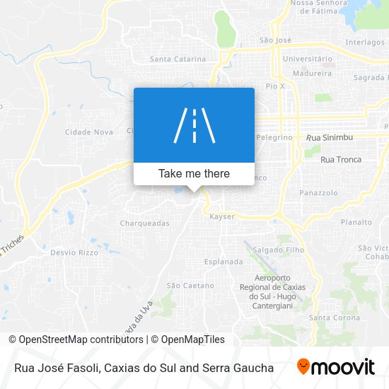 Rua José Fasoli map