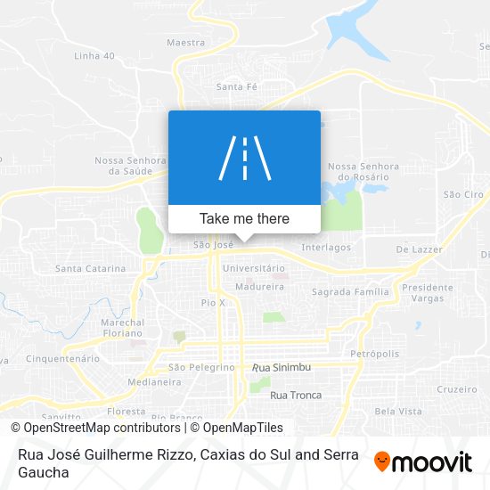 Rua José Guilherme Rizzo map