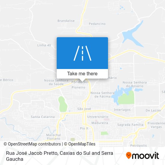 Rua José Jacob Pretto map