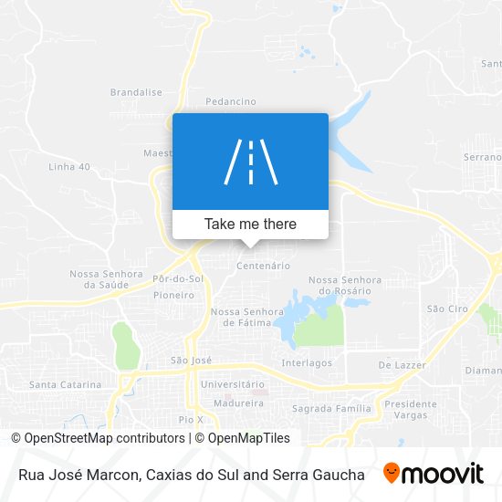 Rua José Marcon map