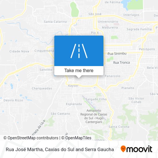 Rua José Martha map
