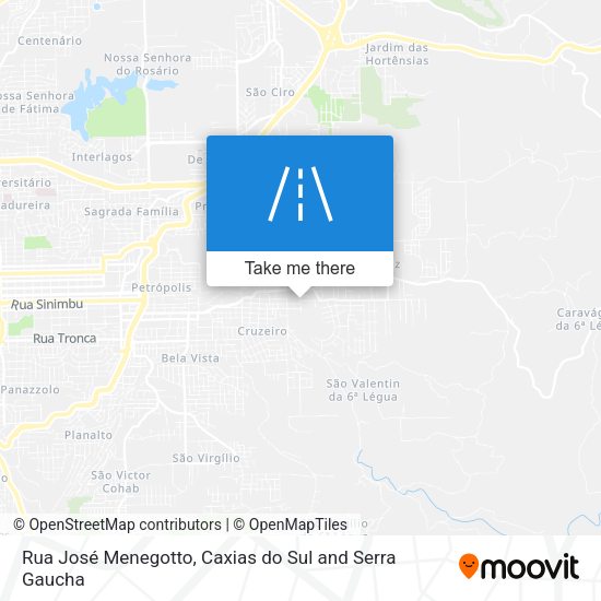 Rua José Menegotto map