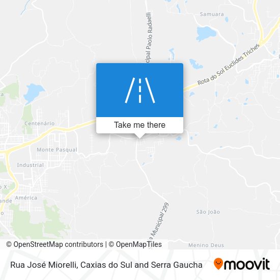 Rua José Miorelli map