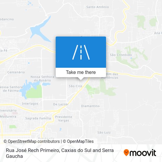 Rua José Rech Primeiro map
