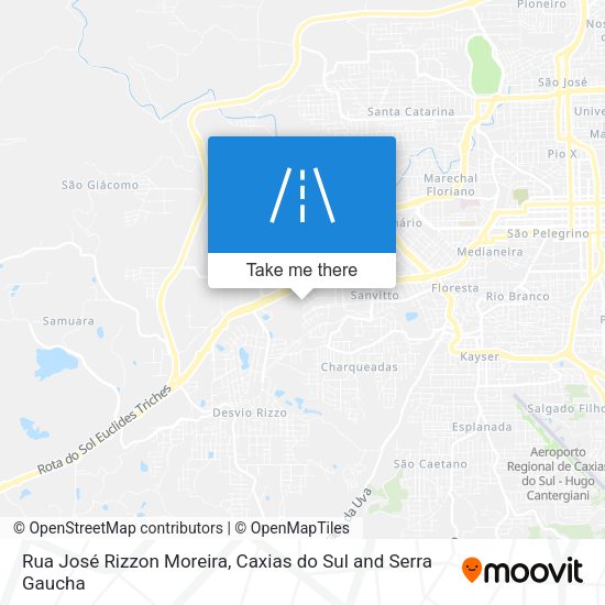 Rua José Rizzon Moreira map