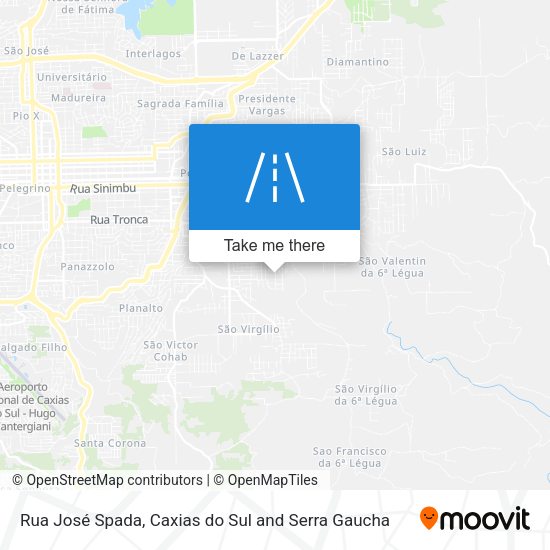 Rua José Spada map