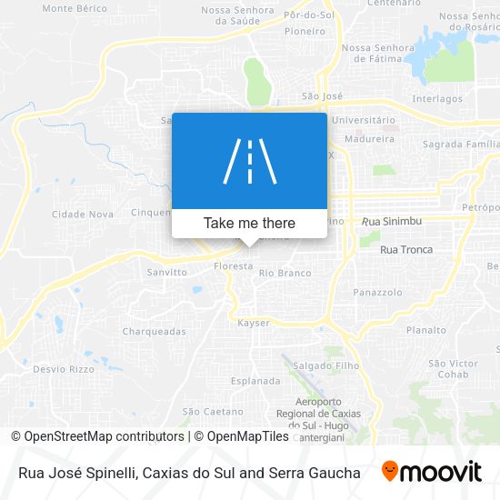 Rua José Spinelli map