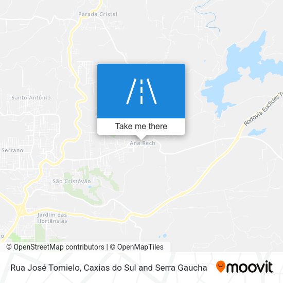 Rua José Tomielo map