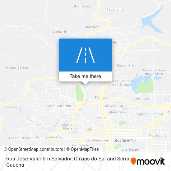 Rua José Valentim Salvador map