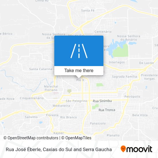 Rua José Éberle map