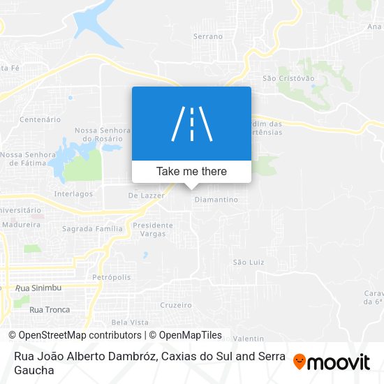 Rua João Alberto Dambróz map
