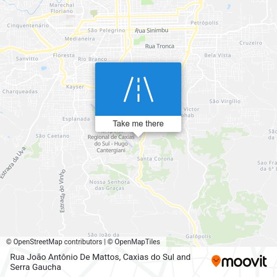 Rua João Antônio De Mattos map