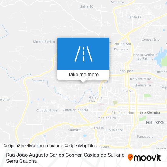 Rua João Augusto Carlos Cosner map