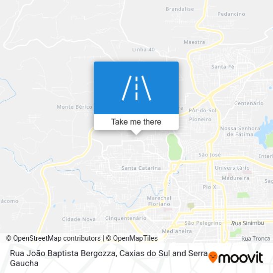 Rua João Baptista Bergozza map