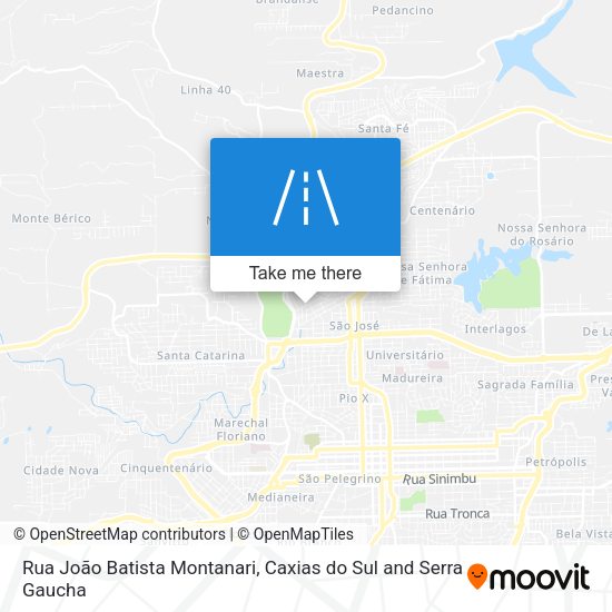 Rua João Batista Montanari map